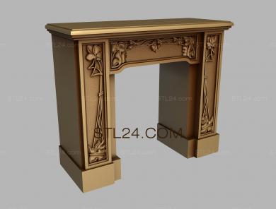 Fireplaces (KM_0212) 3D models for cnc